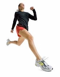 a woman who is running