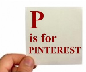 man holding a pinterest sign