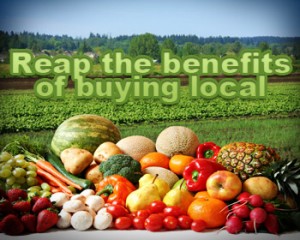 buying from local farmers markets are social