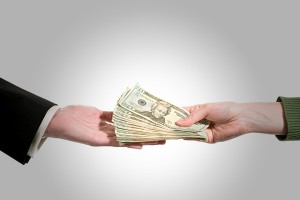 someone paying based completely on trust