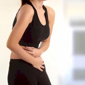 someone who is suffering from digestive problems