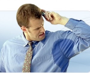 sweating is a bad sign that your nervous poor body language
