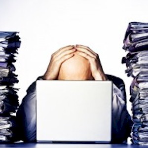 someone who is experiencing too much information