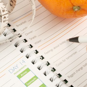 keeping a diary of what you eat
