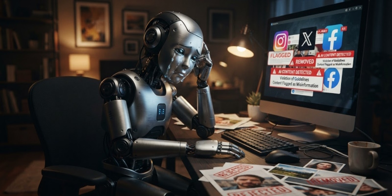by social media sites for creating posts, videos and images